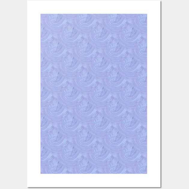Pastel BluePurple Swirl Pattern Wall Art by Wanderer Bat